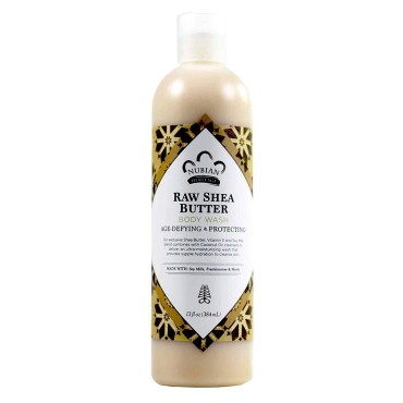 Nubian Heritage Body Wash Raw Shea Butter 13 Ounce (384ml) (Pack of 2)