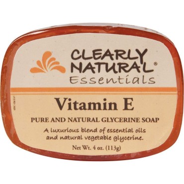 CLEARLY NATURAL BAR SOAP,GLYCERINE,VIT E, 4 OZ, 5 pack