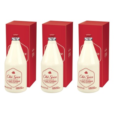 Old Spice Classic After Shave 6.37 oz (Pack of 3)