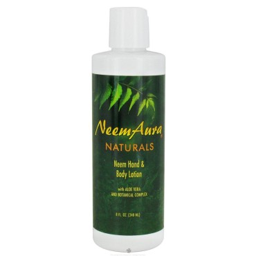 Neemaura Naturals Neem Hand & Body Lotion, 8 fl oz (240 ml) (Pack of 2)