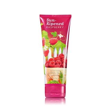 Bath & Body Works Signature Sun Ripened Raspberry Body Cream 8 oz