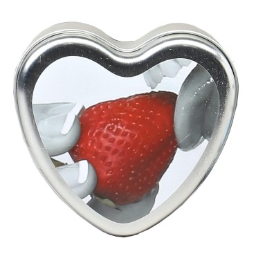 Earthly Body Edible Massage Candle, Strawberry - 4...