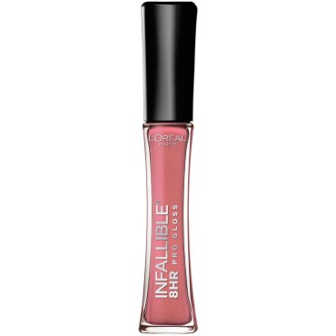 L’Oréal Paris Makeup Infallible 8 Hour Hydrating Lip Gloss, Blush, 0.5 Ounce