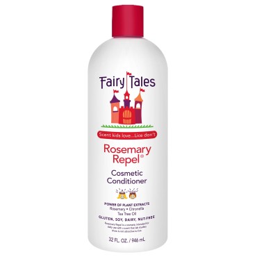 Fairy Tales Rosemary Repel Daily Kids Conditioner- Kids Like the Smell, Lice Do Not, 32 fl oz. (Pack of 1)