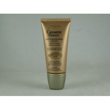 Loreal Cashmere Perfect Soft Powder Creme Makeup, #410 Buff Beige - 1 Oz / Pack, 2 Each