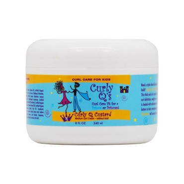 Curls Curly Q Custard Medium Curl Styling Cream, 8-Ounce Jar,CUR-011