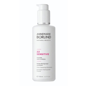 ANNEMARIE BÖRLIND - ZZ SENSITIVE Mild Cleansing Emulsion - Facial Wash with Hyaluronic Acid and Golden Orchid to Remove Impurities on Sensitive Skin and Restore the Skin Flora - Step 1 of 5-5 Oz