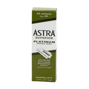 Astra Platinum Double Edge Safety Razor Blades ,10...
