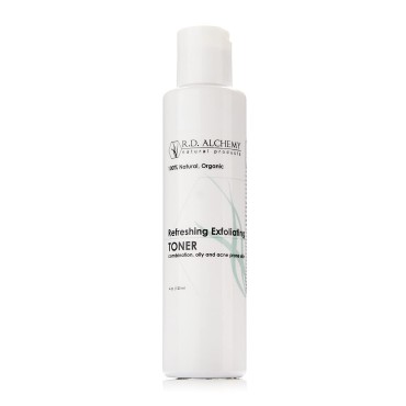 RD Alchemy - 100% Natural & Organic Refreshing Exfoliating Toner - Better than your Acne Toner - Witch Hazel & Salicylic Acid Exfoliate, Freshen, & Brighten Skin - Perfect for Acne Prone & Oily Skin Types.