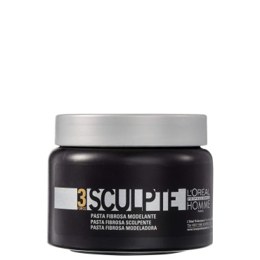 L'Oreal Professionnel Men’s Sculpting Paste | Provides Light and Flexible Hold | Shiny Finish | For All Hair Types | 5.1 Fl. Oz.