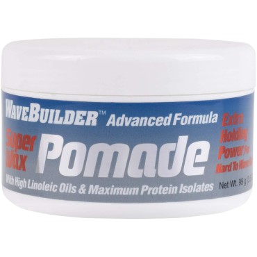 WAVEBUILDER Advanced Formula Super Wax Pomade 3.5 OZ