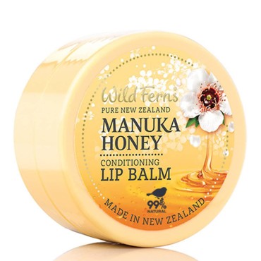 Wild Ferns Manuka Honey Conditioning Lip Balm, 99%...