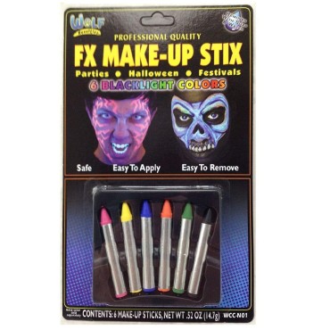 FX Make-Up Stix - Blacklight Colors
