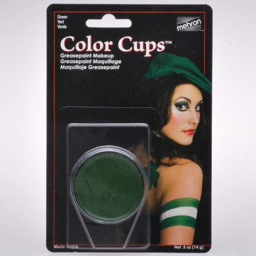 Color Cup Carded Green Makeup Accessory