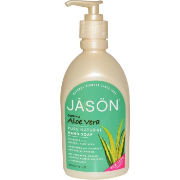 Jason Natural Products Aloe Vera Liquid Satin Soap,16 Fl Oz (Pack of 6)