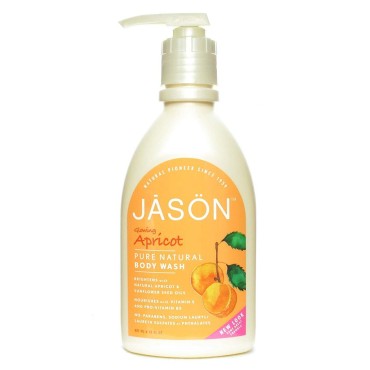 Jason Body Care: Pure Natural Body Wash, Glowing Apricot 30 oz (8 pack)