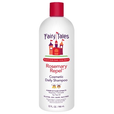 Fairy Tales Rosemary Repel Daily Kids Shampoo- Kids Like the Smell, Lice Do Not, 32 fl oz. (Pack of 1)