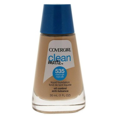 CoverGirl Clean Oil Control Liquid Makeup, Medium Light 535, 1.0-Ounce Bottles (Pack of 2)