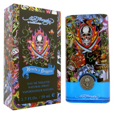 Ed Hardy Hearts and Daggers Eau De Toilette Spray by Christian Audigier, 1.7 Ounce