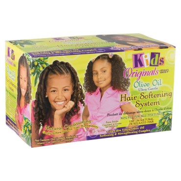 Originals by Africa's Best Kids Olive Oil Ultra-Gentle Hair Softening System, Natural Ultra-gentle, Organic Conditioning, Strengthens and Helps Prevent Breakage