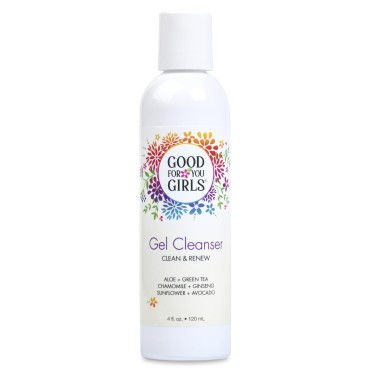 Good For You Girls (4 Fl.Oz Hydrating Facial Cleanser Gel with Aloe, Chamomile, Ginseng, Vitamin E, Gentle Face Cleanser for All Skin Types, Skincare for Girls