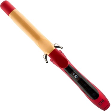 CHI Air Texture Fire Red Ceramic Curl Iron