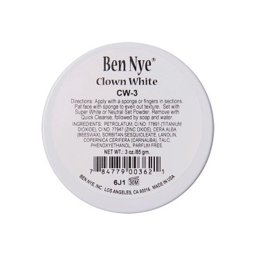 Ben Nye Clown White Makeup ,3 oz