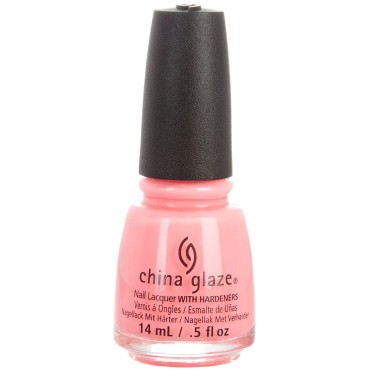 China Glaze Nail Lacquer with Hardeners:Shocking Pink
