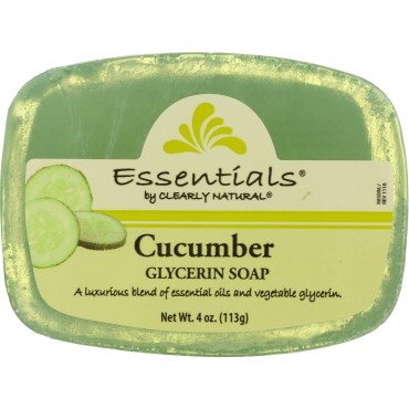 Clearly Natural Glycerin Bar Soap, Cucumber, 4 Ounce