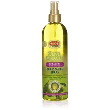 African Pride Braid Sheen Extra Spray, 12 Ounce...