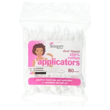 Swisspers Premium Cosmetic Applicators - 80 ct