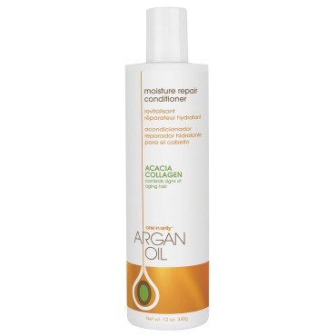 One 'n Only Argan Oil Moisture Repair Conditioner, Helps Detangle and Smooth Damaged Hair Cuticle to Improve Structure, Improves Shine and Manageability, 12 Fl. Oz