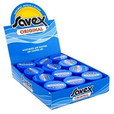 Savex Lip Balm, Original 0.25 oz 12 count (Pack of 1)