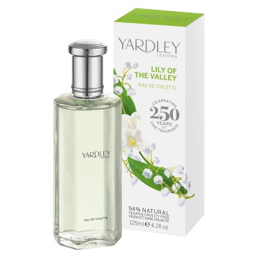 Lily of The Valley by Yardley of London for Women Eau De Toilette Spray, 4.2 Ounce