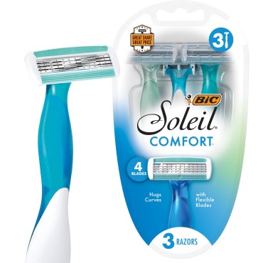 BIC Soleil Comfort 4-Blade Disposable Razors for W...
