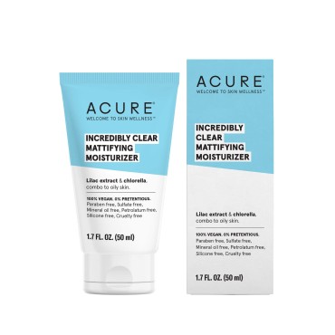 Acure Incredibly Clear Mattifying Face Moisturizer...