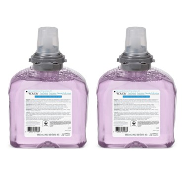 Gojo PROVON Foaming Handwash with Advanced Moisturizers, Cranberry Fragrance, 1200 mL Foam Hand Soap Refill for PROVON TFX Touch-Free Dispenser (Pack of 2) - 5385-02