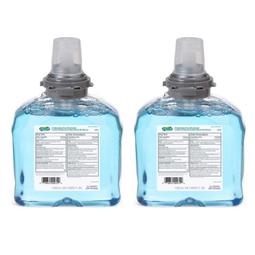 Gojo MICRELL TFX Antibacterial Foam Handwash, 1200 mL Hand Soap Refill For MICRELL TFX Touch-Free Dispenser (Pack of 2) - 5357-02