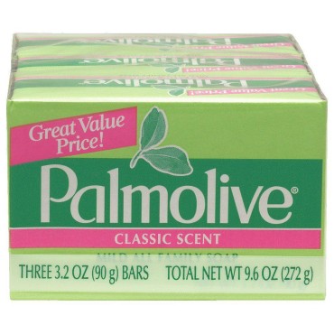 Palmolive Bath Bar Soap, 3.2 oz.. Bars, 3-Count