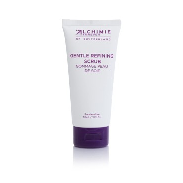 Alchimie Forever Gentle Refining Face Scrub | Natural Scrub for All Skin Types with Cranberry Beads, Jojoba Pearls, and Papaya Enzyme | Exfoliating, Brightening & Softening | 3 fl oz