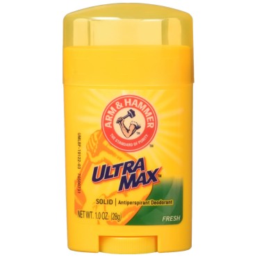 Arm & Hammer Ultra-MAX Antiperspirant/Deodorant, Fresh Invisible Solid, Net wt 3.0 oz, 3-Pack (1.0 oz/Stick)
