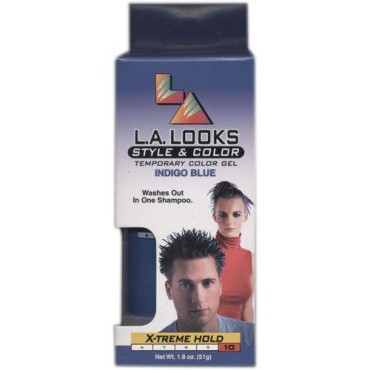 L. A. Looks Style & Color Temporary Color Gel -X-treme Hold # 10 - Indigo Blue