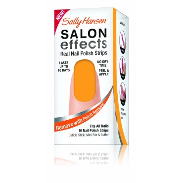 Sally Hansen Salon Effects Real Nail Polish Strips, Squeezed, 16 Count