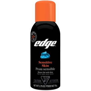 EDGE Sensitive Skin Shave Gel, Travel Size, 2.75 Ounce