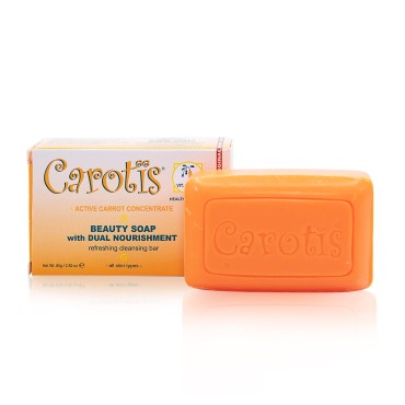 CAROTÏS Carotis Beauty Soap 80gr - Formulated to Clean and Refresh Skin, with Carrot Oil, Glycerin, Beta Carotene, Vitamin A and Olive Oil