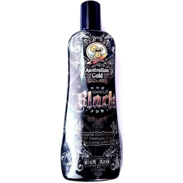 Lot of 2 Sinfully Black 15x Bronzer By Australian Gold 8.5 Oz Tanning Lotion