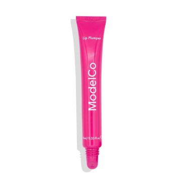 Modelco Lip Plumper - Enhancing Formula For Full Lips - Moisturizing Treatment For Plumping And Shine - Extreme Hydrating Therapy For Dry, Chapped Skin - Nourishing Gloss Creates Filler Look - 0.34 Oz