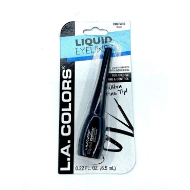 LA Colors Expressions Liquid Eyeliner, BLE430 Black, 0.22 Oz