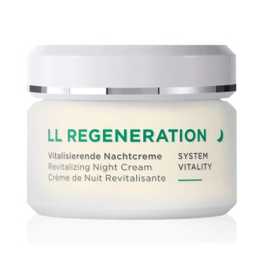 ANNEMARIE BÖRLIND - LL REGENERATION Revitalizing Night Cream - Natural Anti Aging Vitamin C, E and Retinoid Face Cream for Visibly Firmer and Wrinkle Free Skin - Step 4 of 5-1.69 Oz.