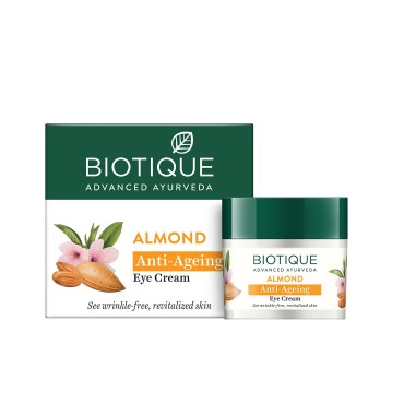 Biotique Bio Almond Soothing And Nourishing Eye Cream, 15g